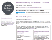 Tablet Screenshot of muffinbuttons.com